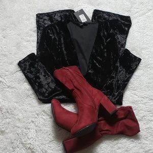 SALE!! Fashion Nova Velvet Romper
